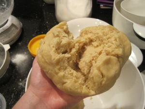 inside of short crust pastry